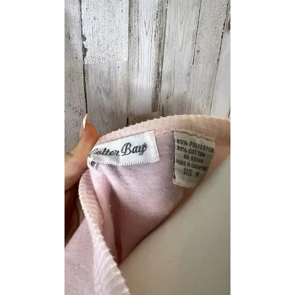 Vintage Colter Bay‎ Women's XL Vintage Pink Henley Button-Up Short Sleeve Top - Picture 4 of 8